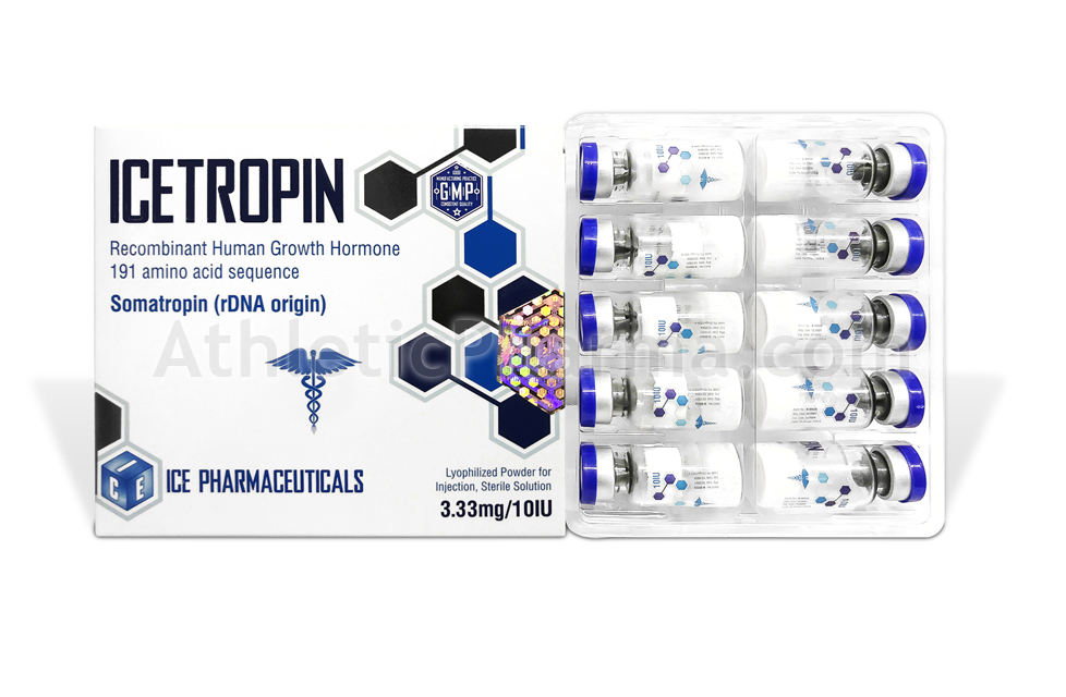 Icetropin 10IU (Ice) упаковка 10 флаконов